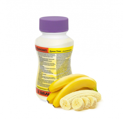 Нутрикомп Дринк Плюс банановый 200 мл. в пластиковой бутылке купить оптом в Махачкале