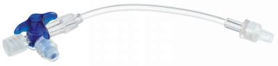 Кран 3-ходовой Дискофикс С с Сэйффлоу 360° синий линия 50 см купить оптом в Махачкале