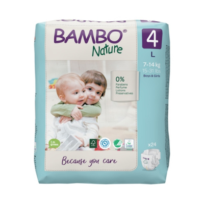 Эко-подгузники Bambo Nature 3 (4-8 кг), 52 шт купить оптом в Махачкале